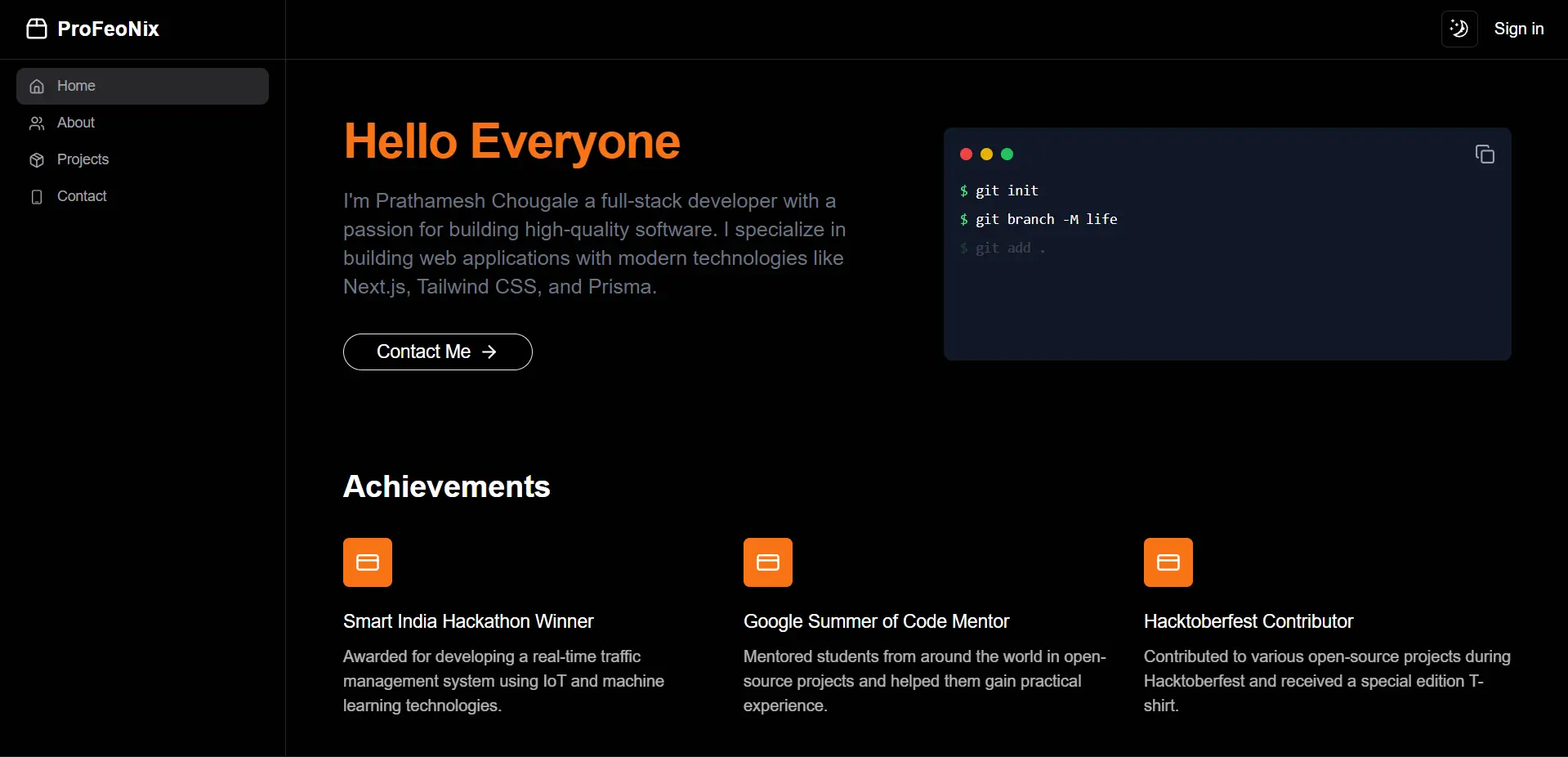 Classic Portfolio Template